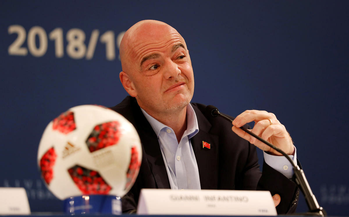  FIFA president Gianni Infantino's plans to host a 24-team Club World Cup has been reportedly shot down by the European Club Association. REUTERS 