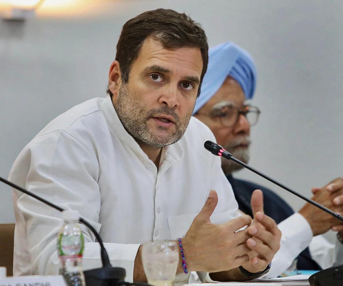Rahul said Parrikar was respected and admired across party lines and had bravely battled his illness for over a year. (PTI Photo)