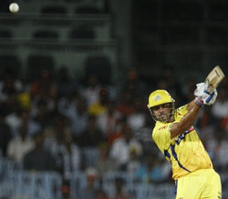 superb knock: Chennai Super Kings Murali Vijay hits one to the fence during his match-winning 113 against the Delhi  Daredevils at the MA Chidambaram stadium on&#8200;Friday. AFP
