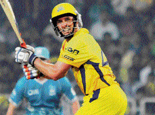 reliable: A meaty performance from Michael Hussey at the top will hold the key to Chennai's fortunes. pti