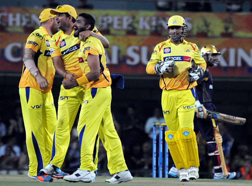 Assured of a berth in the play-offs, Chennai Super Kings would be aiming to quickly get over the shock loss against Kolkata Knight Riders when they take on an unpredictable Sunrisers Hyderabad in an IPL match here on Thursday. PTI file photo