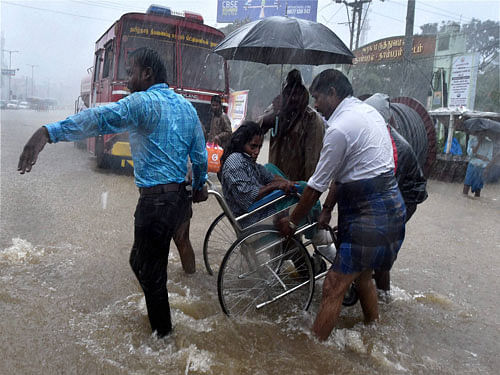 Rainfall in Chennai. PTI file photo