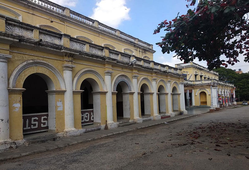 Nanjaraja Bahadur Choultry in Mysuru. (DH Photo by T R Sathish Kumar)