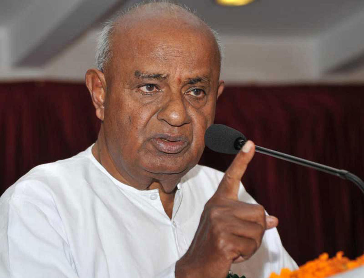 Former prime minister HD Deve Gowda. DH file photo
