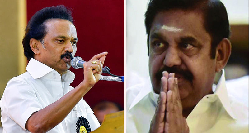 DMK President MK Stalin and  Tamil Nadu ChEdappadi K Palaniswami. File photo