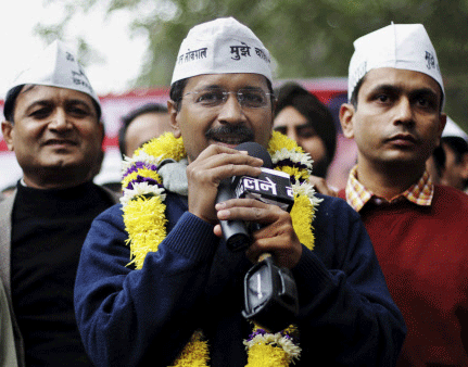 Aam Aadmi Party (AAP) founder leader Arvind Kejriwal. AP photo