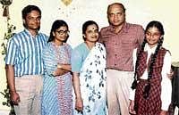 IIT alumnus Vikram Buddhi (left) along with family. PTI
