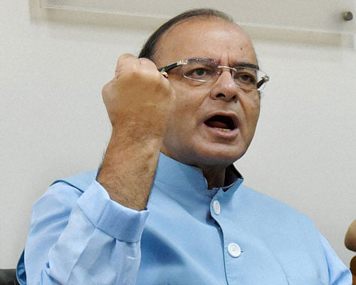 Union Finance Minister Arun Jaitley during an interaction with PTI journalists in New Delhi on Sunday. PTI Photo