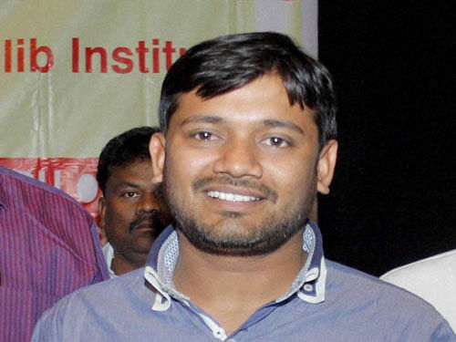 Kanhaiya said this during a hearing on his plea against the August 22 order of varsity's appellate authority imposing a fine of Rs 10,000 on him and asking him to give an undertaking that he would not involve in any unauthorised event and abide by all rules and regulations. PTI File Photo.