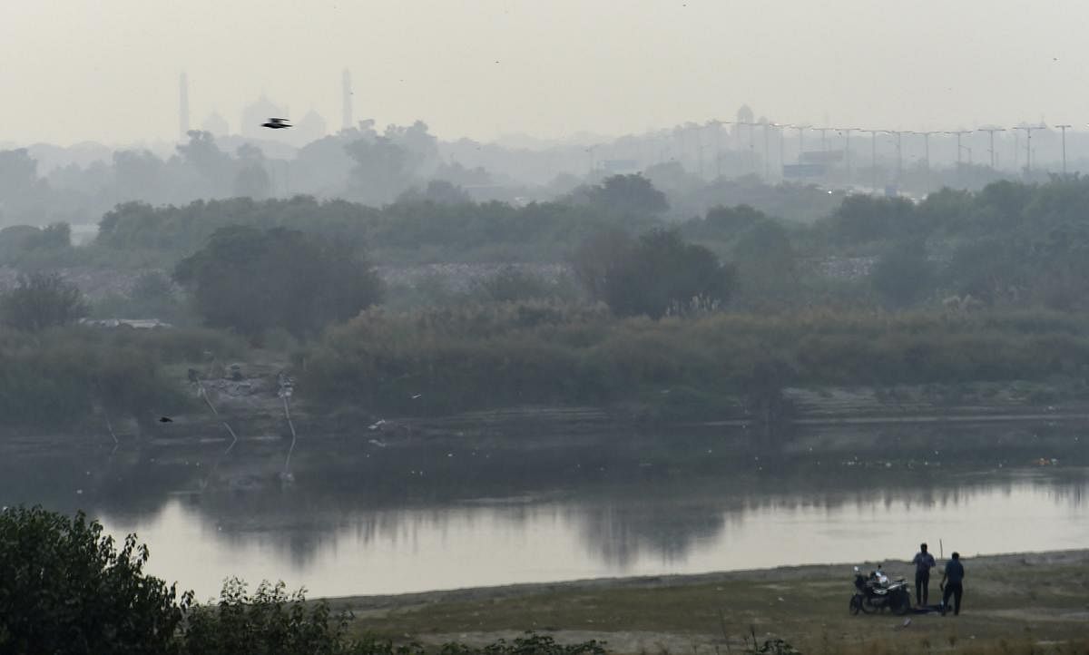 A view of the haze engulfed city as air quality deteriorates, in New Delhi, on Wednesday. About 44 joint teams from various agencies will be deployed from November 01, 2018, to check air pollution in the national capital as the air quality in the city nos