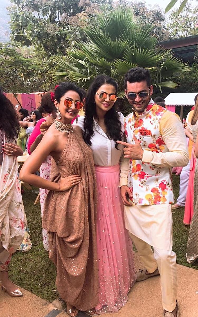 (From left) Aindrita Ray, Sharmiela Mandre and and Diganth Manchale