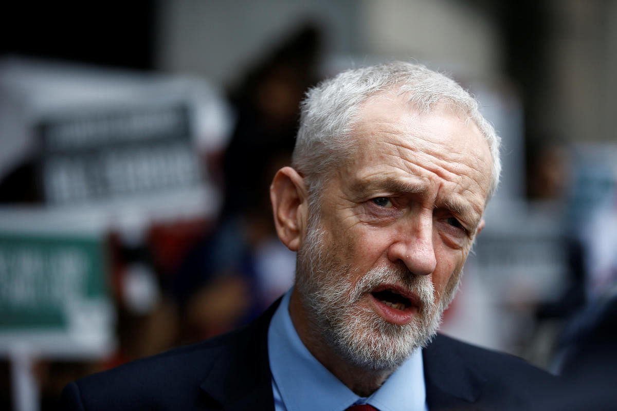 Corbyn will express confidence that an alternative to Prime Minister Theresa May's Brexit deal can be agreed in the UK parliament, the Labour Party said. Reuters File Photo
