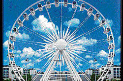 An artists impression of the skywheel proposed to be set up in Mysore.