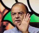 Senior BJP leader Arun Jaitley interacting with the media at party office in New Delhi on Saturday. PTI