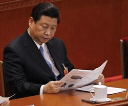 Xi Jinping in Beijing March 10, 2013.  Credit: Reuters