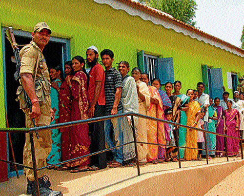 Polling peaceful in Chikmagalur