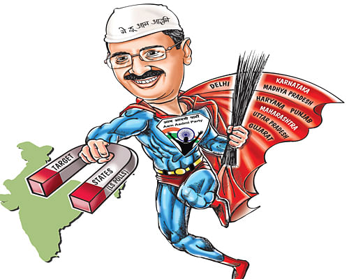Lok Sabha polls await Aam Aadmi Party after resounding success in Delhi Assembly elections. DH Graphics