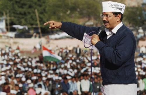 Former Delhi chief minister Arvind Kejriwal Sunday said his AAP will be voted back in power in Delhi. PTI File Photo