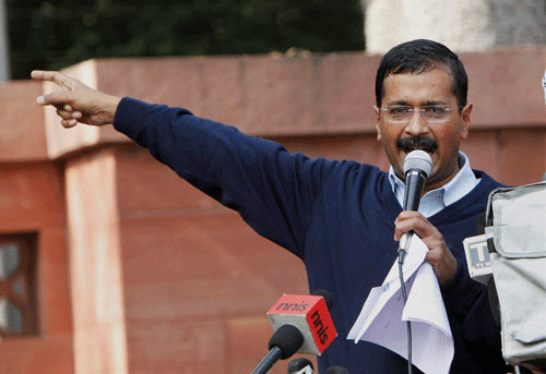 Kejriwal said the AAP will not tolerate 'cross border terrorism' but at the same time wished to maintain 'cordial and friendly relations' with all countries. PTI File Photo