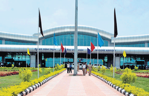The Airports Authority of India developed the existing airport at Mandakalli on the outskirts of Mysore at a cost of Rs 82 crore in 2009. DH photo