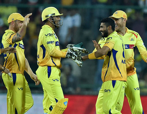 Chennai Super Kings comfortably beat Delhi Daredevils by eight wickets in an IPL encounter here today. PTI photo