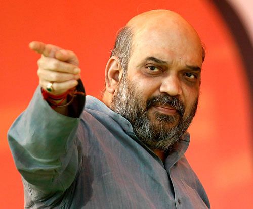 AAP calls for ban on  Shah in UP PTI Image