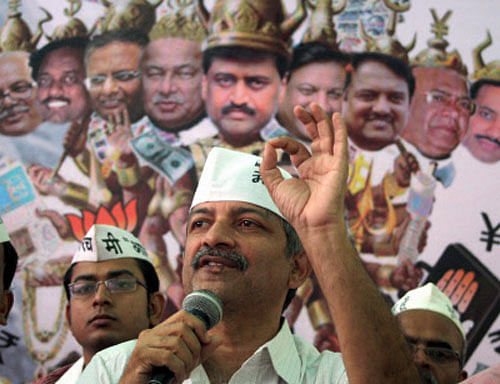 Aam Aadmi Party leader Mayank Gandhi today said voters were convinced that AAP was 'not in a state' to form government at this stage. PTI File Photo