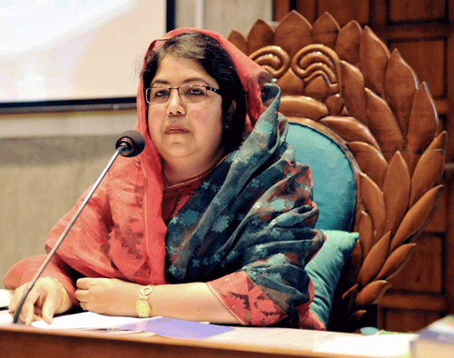 Parliament Speaker Shirin Sharmin Chaudhury will represent Bangladesh in the swearing in ceremony of Prime Minister-designate Narendra Modi on May 26. Photo taken from official website, http://www.parliament.gov.bd