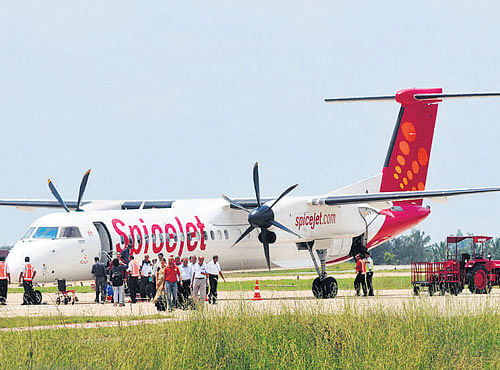 SpiceJet had resumed its service toMysore on August 21. DH PHOTO