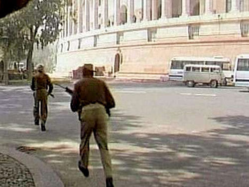 On December 13, 2001, five heavily-armed terrorists had stormed Parliament complex and opened indiscriminate fire, killing nine persons. The five terrorists were also shot dead. Reuters file photo