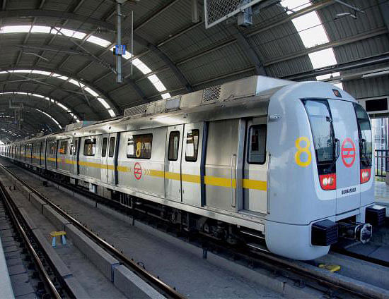 People were evacuated from a Delhi Metro station and two markets in posh areas of Gurgaon after police received bomb threat calls, officials said. File PTI Image