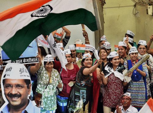 Apart from prominent leaders of the Aam Aadmi Party which won the Delhi assembly election by a landslide Tuesday, many of the party's winners are lesser known faces coming from diverse backgrounds but with a common desire for social service.  AP file photo