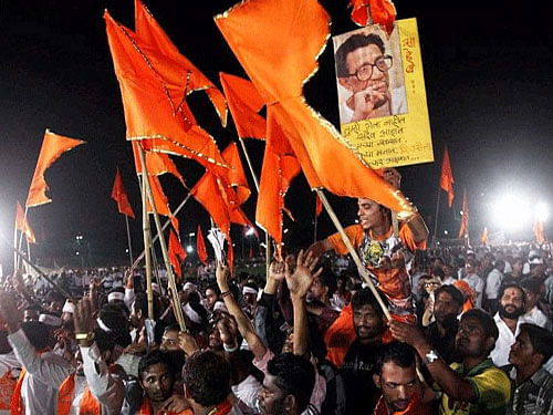 In a stinging attack on the BJP after its rout in Delhi Assembly polls, Shiv Sena today said the saffron party has been turned into "dirt" by the broom-wielding AAP and targeted Prime Minister Narendra Modi for the poor show.PTI file photo