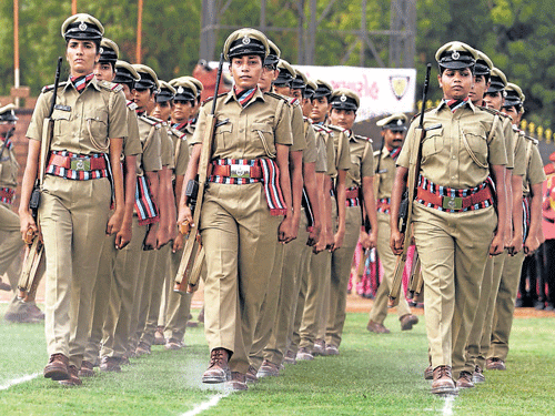 In a first concrete step towards bringing more women into the police, the Union Cabinet on Friday cleared a proposal to provide 33 per cent reservation for them in the force in Union Territories as well as in Delhi. AP file photo