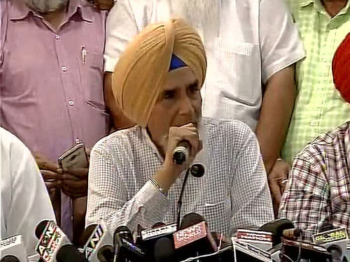 Chhotepur, in a conference at Chandigarh, said, 'I am saddened that the party, instead of defending me has levelled allegations against me.' ANI photo