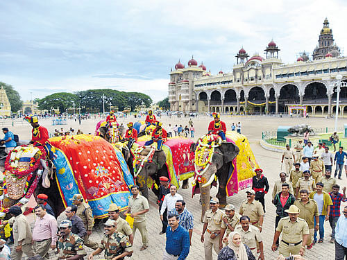 The golden throne is dismantled after Dasara celebrations every year and kept in a strong room in Mysuru Palace. The throne is kept for public view only during Dasara celebration. DH File Photo for representation.