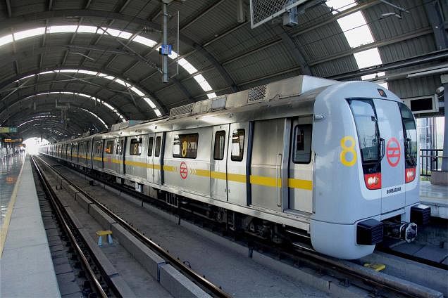 The incident occurred yesterday evening at Sultanpur Metro station. The 65-year-old woman wielded the small axe, a masonry tool, inside the coach after she had a tiff with another lady passenger, they said. PTI file photo
