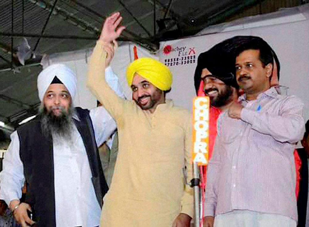 Sangrur MP Bhagwant Mann was appointed as the new state chief at a meeting held in Delhi. PTI file photo