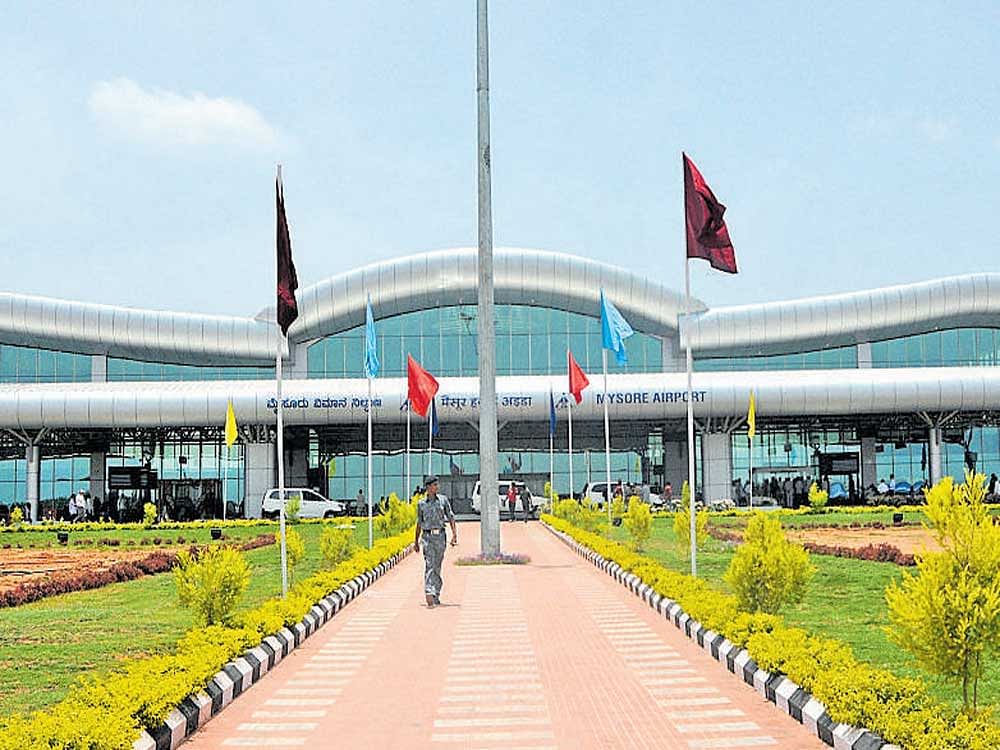 A view of Mysore airport.