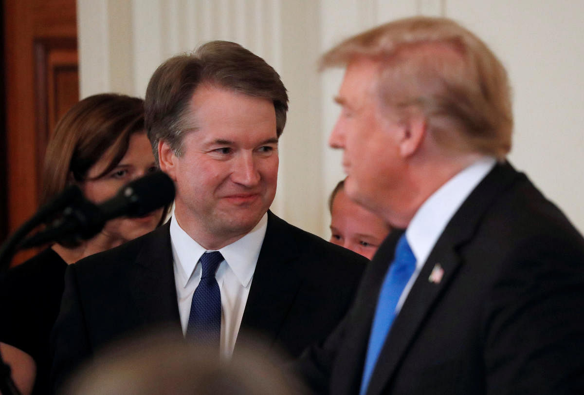 Supreme Court nominee Judge Brett Kavanaugh is seen in the East Room of the White House in Washington. Reuters