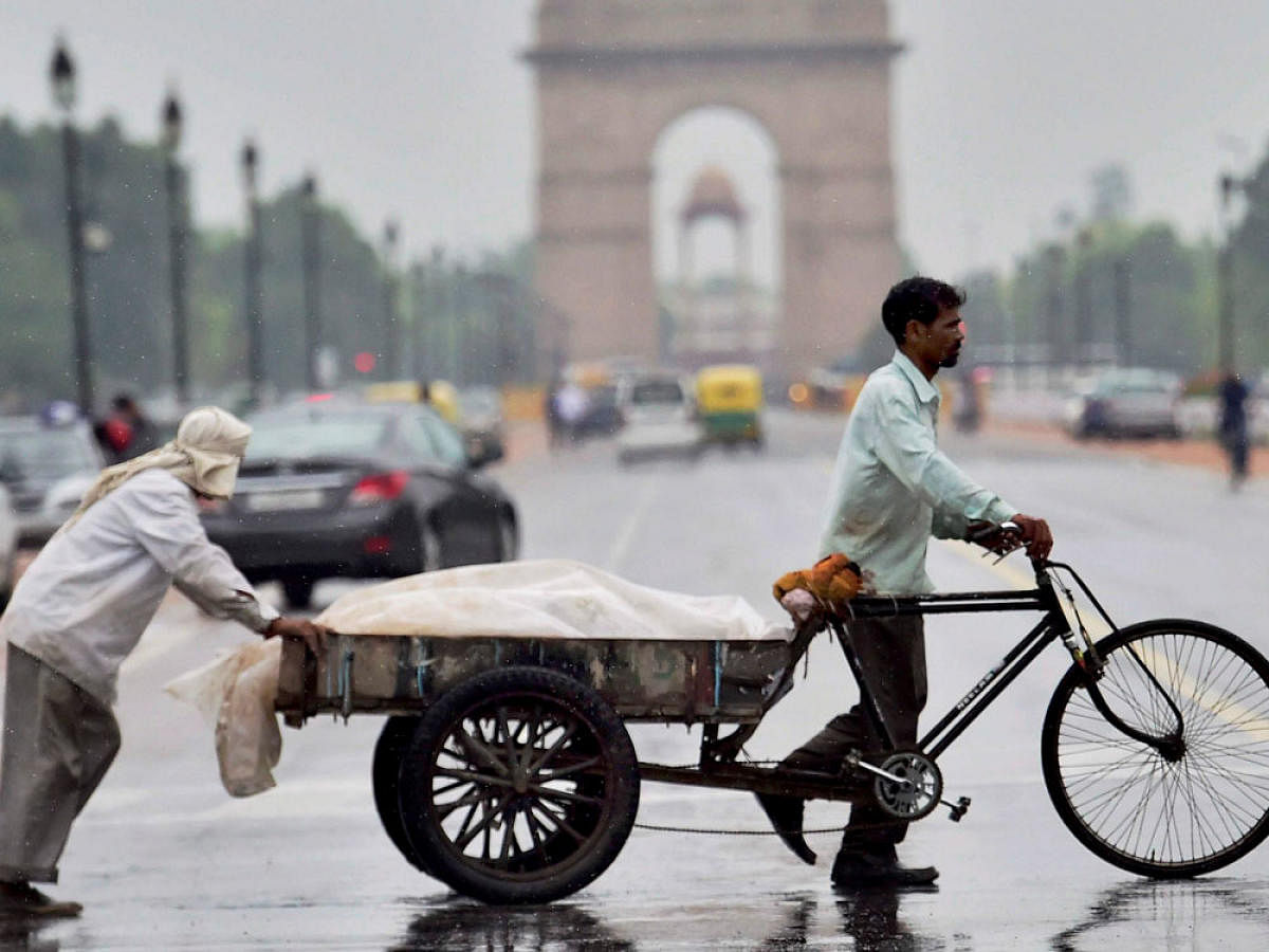 A Home Ministry spokesperson said thunderstorm and rain would occur over some places in Delhi. PTI file photo
