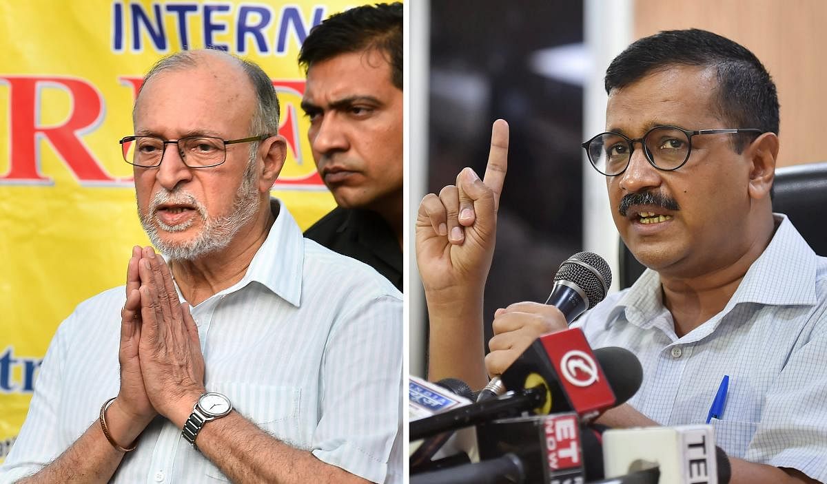 (L-R) Lieutenant Governor of Delhi, Anil Baijal, and Delhi Chief Minister Arvind Kejriwal. Supreme Court today held that Lieutenant Governor Anil Baijal does not have independent decision-making powers, and is bound to act on the aid and advice of the Cou