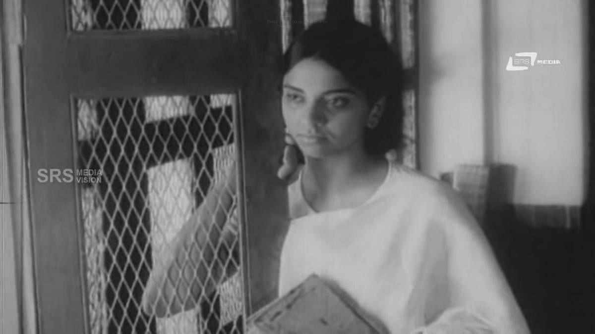 L V Sharada in her debut film Vamsha Vriksha (1972).
