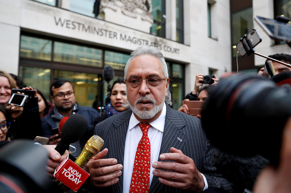 Vijay Mallya leaves after his extradition hearing at Westminster Magistrates Court, in London, Britain, December 10, 2018. REUTERS/Peter Nicholls
