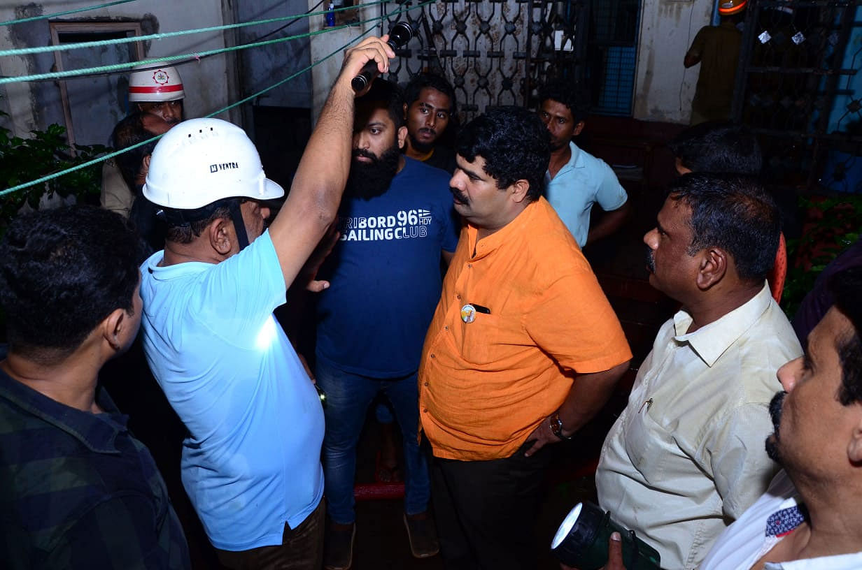 Mangaluru South MLA Vedavyas Kamath who rushed to the spot told DH that alternative temporary arrangements had been made for seven families who had lost their homes to the blaze. DH photo