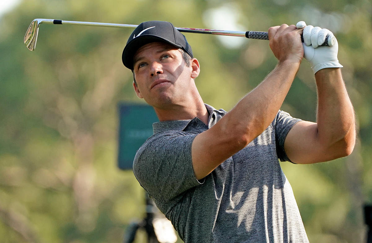 Paul Casey tees off during the third round of the Valspar Championship on Saturday. USA TODAY