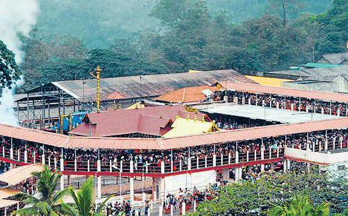 Sabarimala shrine. File photo