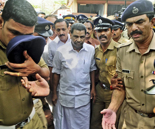 Kerala Home Minister Thiruvanchur Radhakrishnan visits Kozhikode Prison for inspection regarding the use of mobile phones by the prisoners, accused in the RMP leader TP Chandrashekharan's murder case, in Kozhikode. PTI Photo