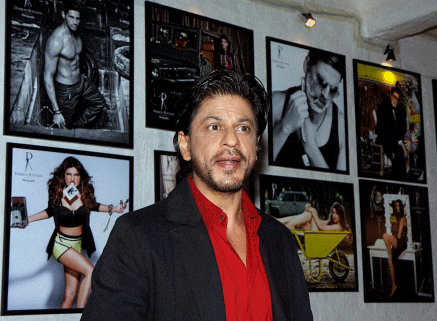 Bollywood actor Shah Rukh Khan at the launch of photographer Dabboo Ratnani's annual Bollywood calendar in Mumbai last week.PTI photo