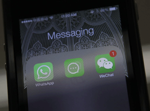 CPI today asked the Election Commission to take urgent steps to stop 'WhatsApp' messages carrying "communal" content and seeking votes for BJP and Narendra Modi, Reuters photo